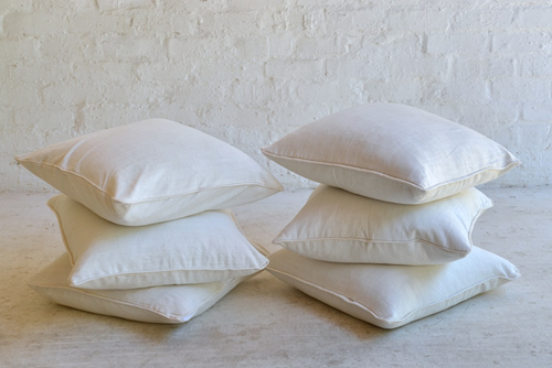 021 B White Linen Cushions